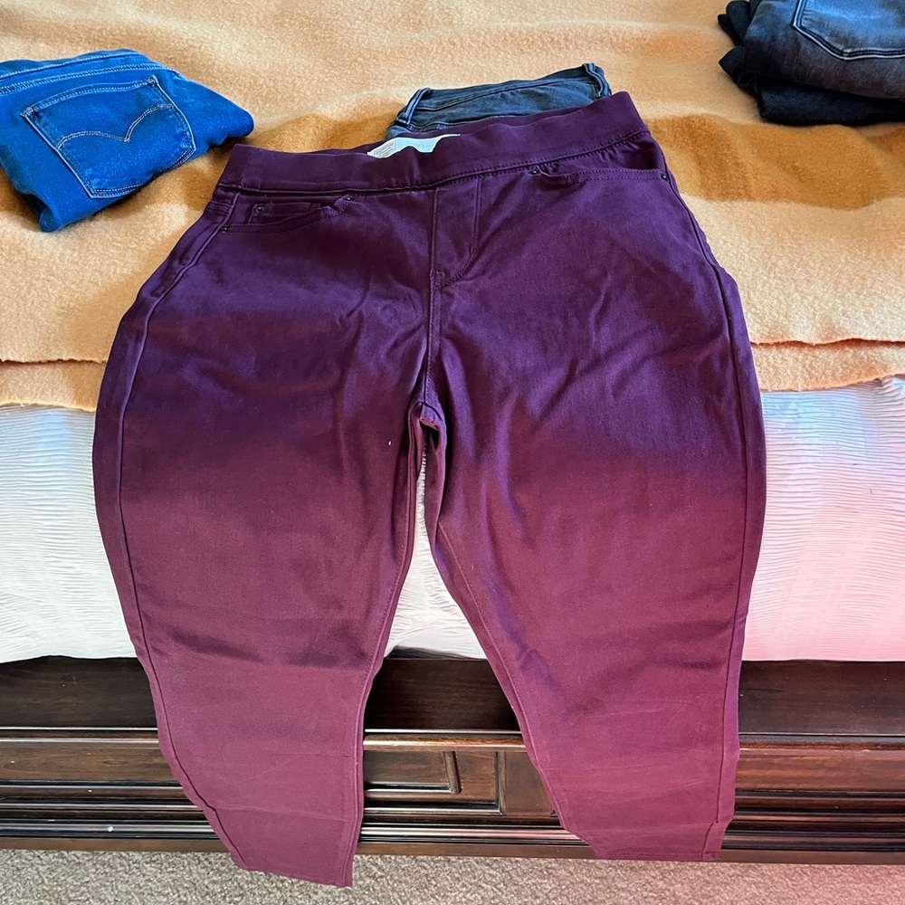 Set of two pull on skinny jeans